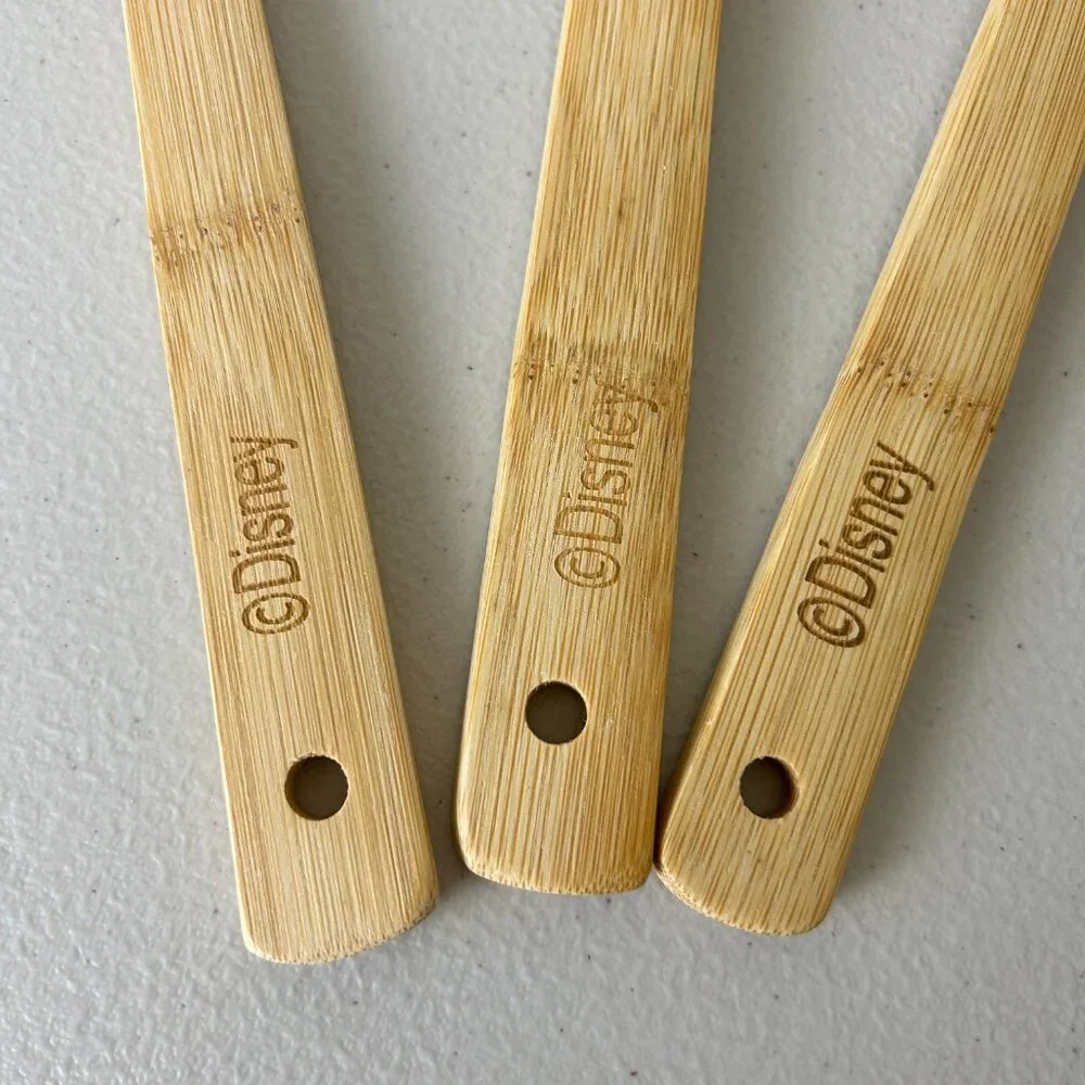 Disney Mickey Mouse Bamboo Spoon Spatula Set of 3